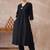 Black women regular liva kurta with trousers