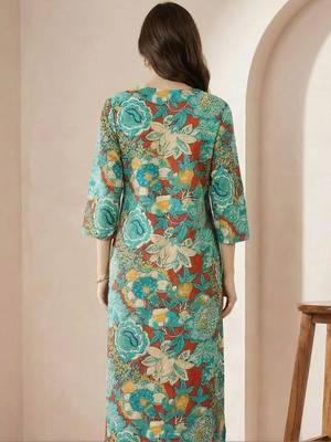 Multicolor women floral printed floral kurta 2