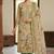 Green color cotton linen simmer fabric smart and graceful salwar kameez