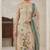 Blue color cotton linen simmer fabric smart and graceful salwar kameez
