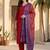 Red women ethnic motifs regular kurta with trousers & with dupatta