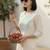 White women embroidered thread work kurta