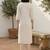 White women embroidered thread work kurta