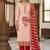 Red color jam cotton fabric designer ethnic partywear suit