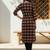 Black women cotton ethnic motifs printed kurta