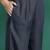 Grey floral printed straight kurta with trouser and dupatta
