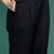 Black yoke design straight pure cotton zari kurta with trousers & dupatta
