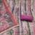 Purple color beautiful and ethnic partywear cotton linen simmer fabric suit