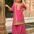 Pink chinon with embroidery