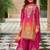 Pink chinon with embroidery