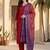 Red women ethnic motifs regular kurta with trousers & with dupatta