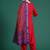Red women ethnic motifs regular kurta with trousers & with dupatta