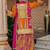 Multicolor chinon with embroidery