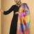 Black women regular kurta with trousers & with dupatta