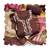 Brown color beautiful and ethnic partywear cotton linen simmer fabric suit