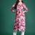 Pink floral printed pure cotton kurta