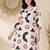 White women printed regular pure cotton kurta with palazzos