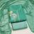 Sea green color smart and budgeted roman silk suit