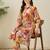 Multicolor women floral printed regular pure cotton multicolor kurta with trousers