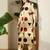 Off white women printed pleated pure cotton kurta with trousers