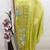Green color smart and budgeted roman silk suit