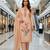 Peach color smart and budgeted roman silk suit