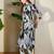 Black women floral printed regular pure cotton kurta with trousers