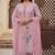 Pink color smart and budgeted roman silk suit