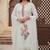 Off white color smart and budgeted roman silk suit