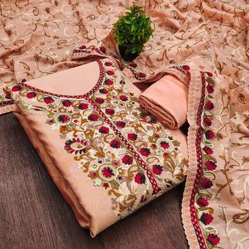 Pink color smart and ethnic roman silk fabric salwar kameez 2
