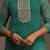 Sea green women leheriya printed screen print festive straight kurta