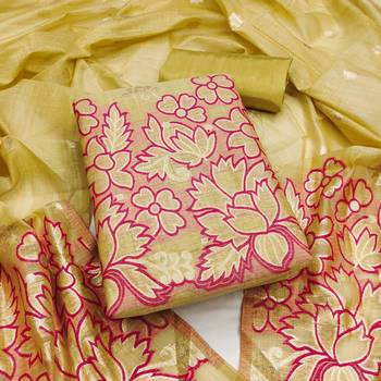 Mustard color jacquard silk salwar kameez for ethnic festive looks 2
