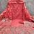 Red color jacquard silk salwar kameez for ethnic festive looks