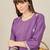 Purple women ethnic motifs embroidered sequinned kurta