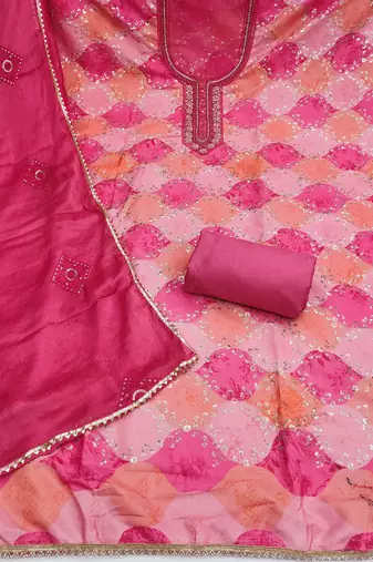 Pink color smart and beautiful partywear salwar kameez