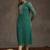 Sea green women leheriya printed sequinned georgette kurta