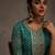 Sea green women leheriya printed sequinned georgette kurta