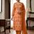 Rust color smart and beautiful partywear salwar kameez