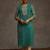 Sea green women leheriya printed sequinned georgette kurta