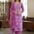 Purple color smart and beautiful partywear salwar kameez