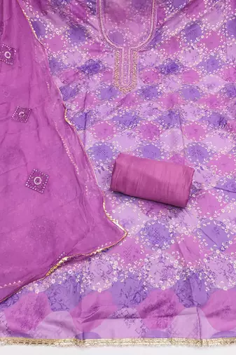 Purple color smart and beautiful partywear salwar kameez