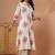 Off white women floral printed indie florals kurta