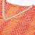 Orange women leheriya printed pure cotton kurta