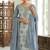 Grey color smart and beautiful partywear salwar kameez