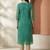 Sea green women leheriya printed sequinned georgette kurta