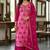 Magenta color smart and beautiful partywear salwar kameez