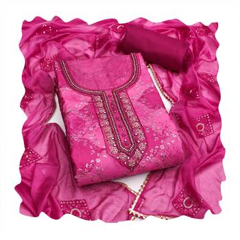 Magenta color smart and beautiful partywear salwar kameez 2