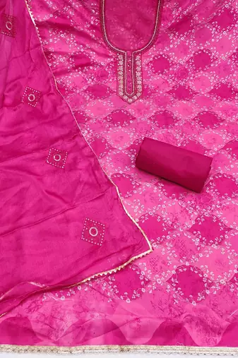 Magenta color smart and beautiful partywear salwar kameez