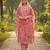 Pink color smart mul cotton fabric designer printed suit for girls