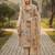 Beige color smart mul cotton fabric designer printed suit for girls
